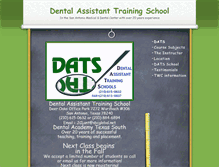 Tablet Screenshot of dentalassistingsa.com